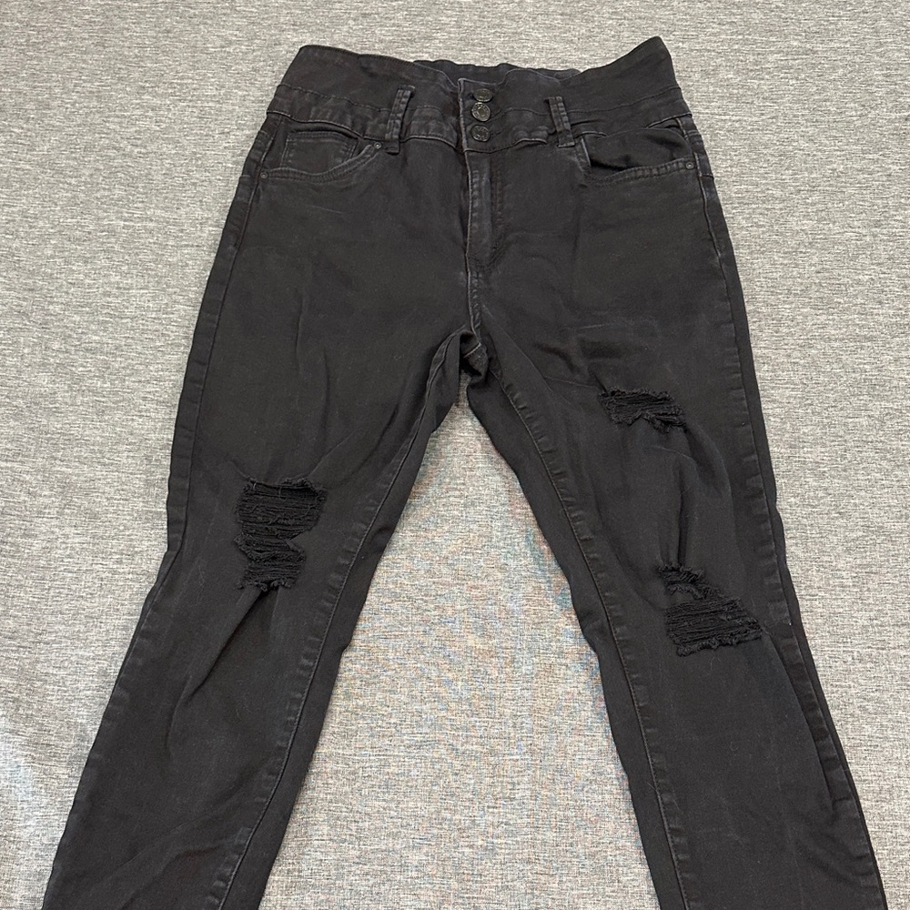 REFUGE High Rise Distressed Jeans - Picture 2 of 8